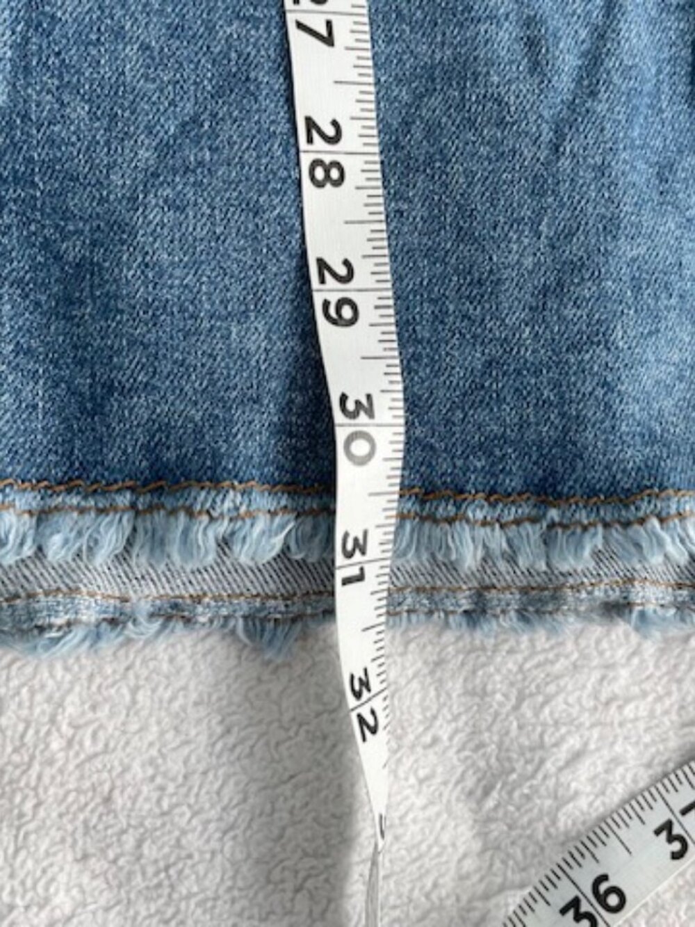 Anthropologie Denim Skirt Zipper Back A line Minimalist Blue Jean Sz 10 8 Medium - Picture 7 of 14